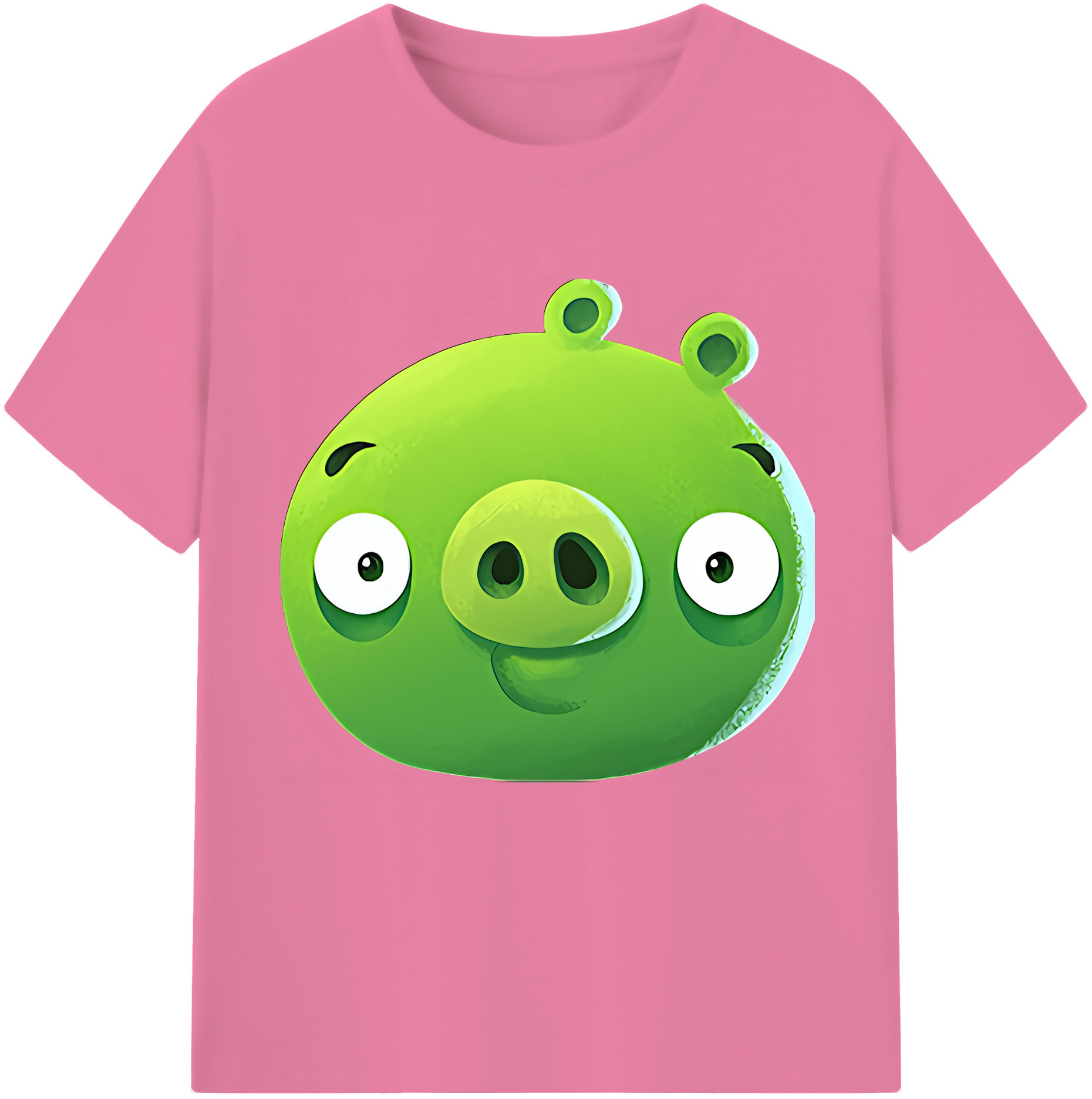 （画像用） Angry Birds アングリーバード 綿100％半袖Tシャツ（フロントプリント）